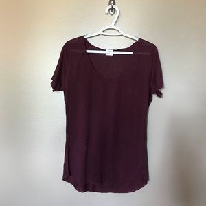 Maroon tee